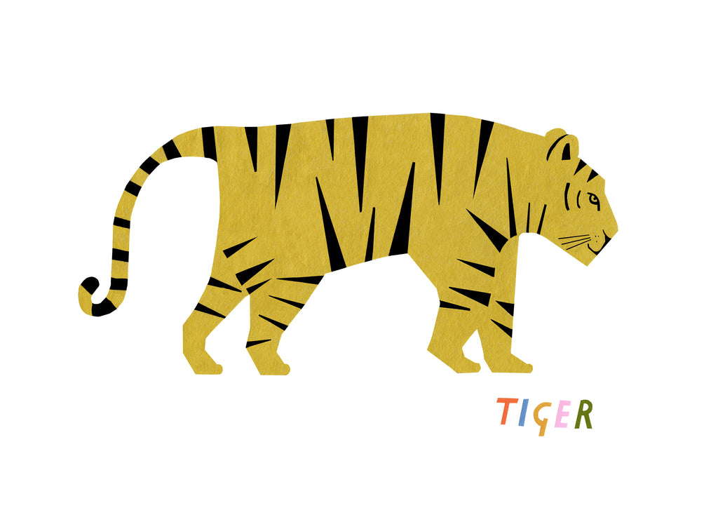 Paper Cut Tiger Print