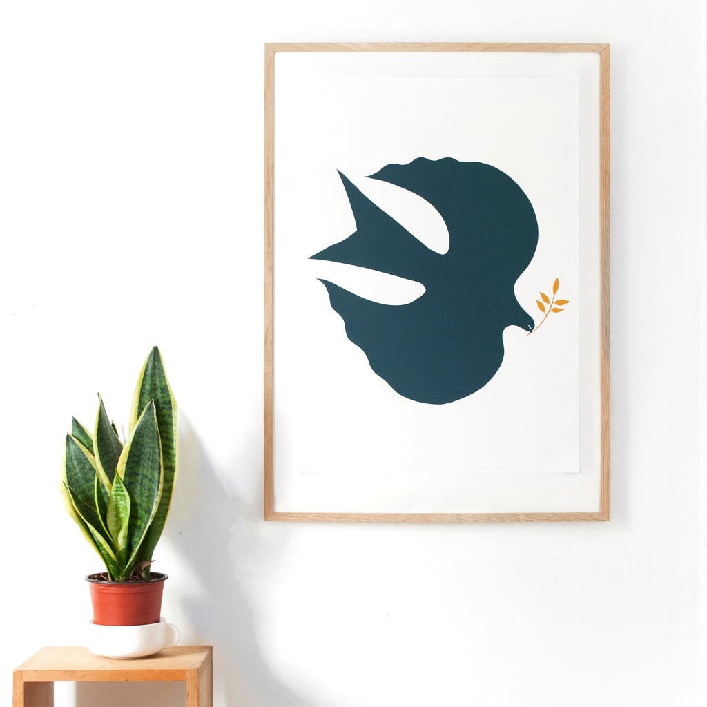 The Blue Bird Screen Print - A2