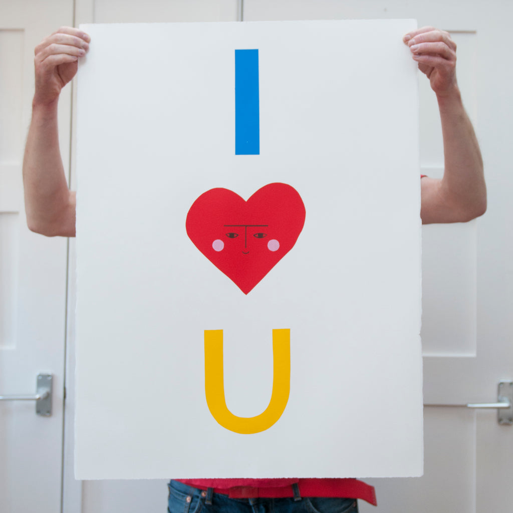 'I Love You' Screen Print