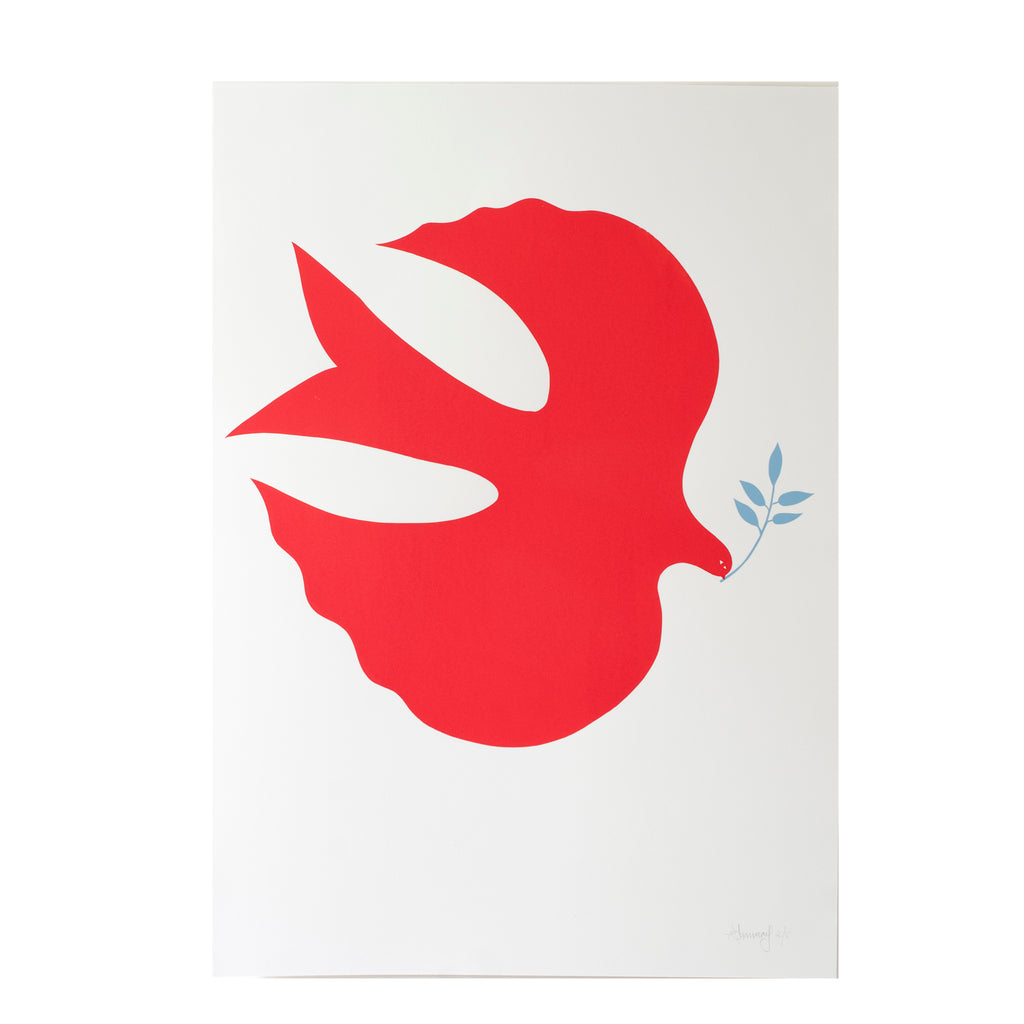 The Red Bird Screen Print - A2
