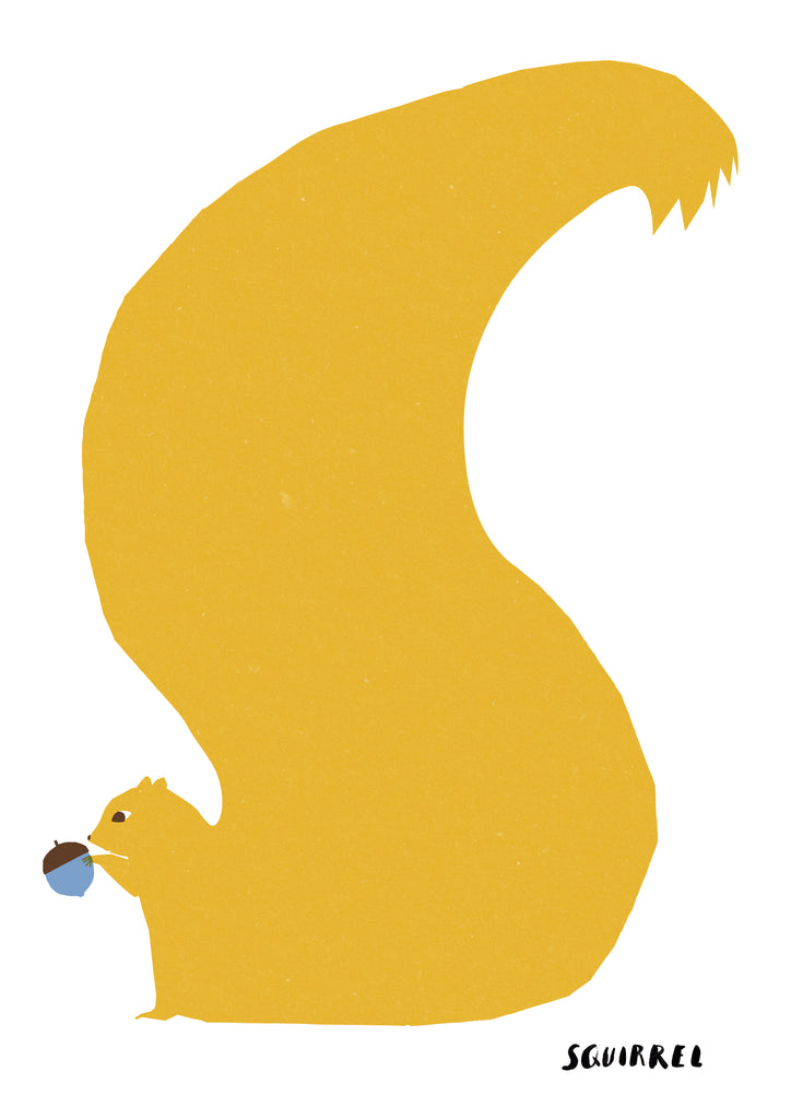 Yellow Squirrel Kids' Print
