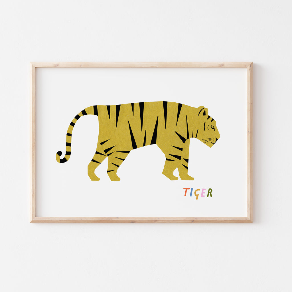 Paper Cut Tiger Print